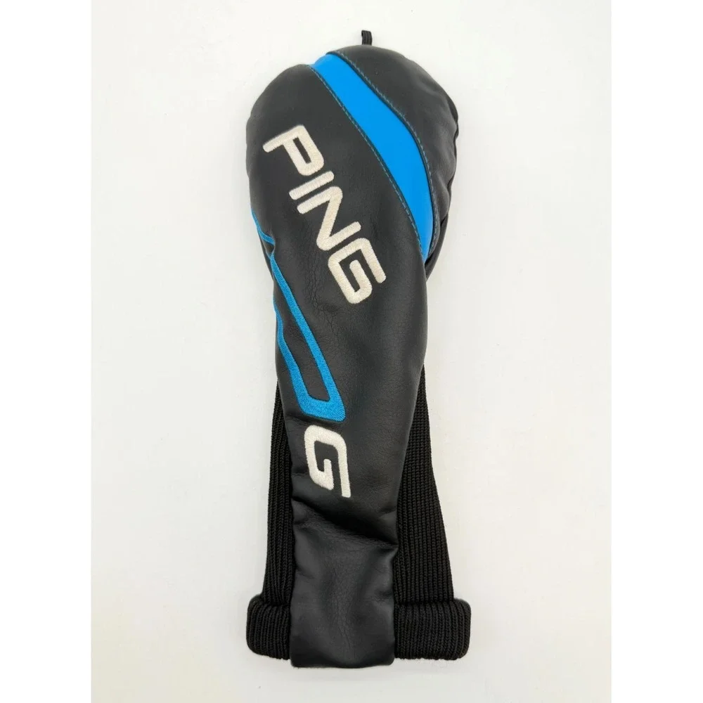 PING G Series Fairway Wood Headcover Black Blue Leather Golf Club Cover